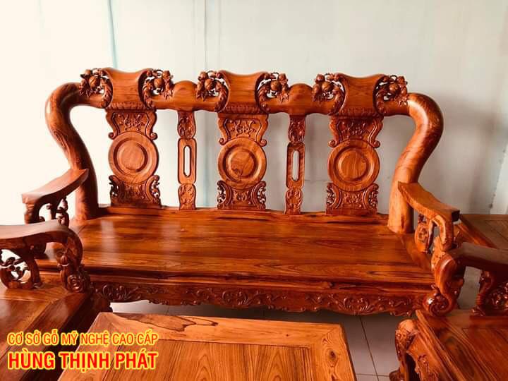bàn ghế triện đào gỗ cẩm lai 1